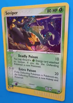POKEMON Card SEVIPER HOLO Rare 11/100 LP/EX Vintage EX Sandstorm TCG 2003 Nice! - Image 4