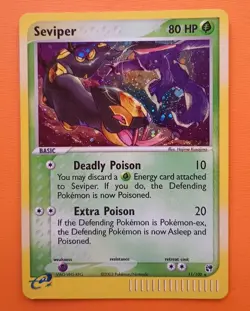 POKEMON Card SEVIPER HOLO Rare 11/100 LP/EX Vintage EX Sandstorm TCG 2003 Nice! - Image 5