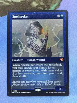 1x ETCHED FOIL Spellseeker, NM, Commander Masters (CMM), Magic Gathering, MtG - Image 2