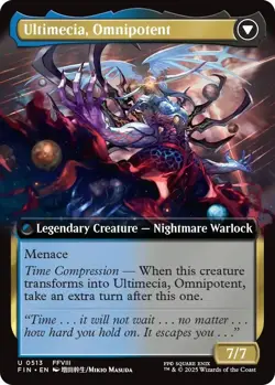 MTG U 0513 Ultimecia, Time Sorceress / Ultimecia, Omnipotent [Extended Art] FF - Image 2