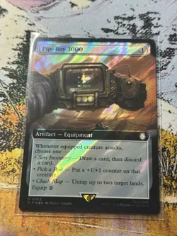 Pip-Boy 3000 - Surge Foil - Extended Art Fallout MTG - Image 2