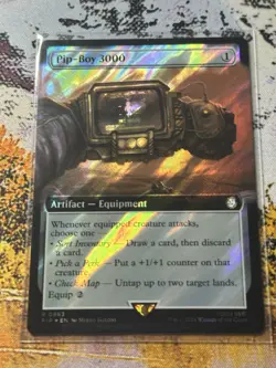 Pip-Boy 3000 - Surge Foil - Extended Art Fallout MTG - Image 3