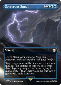 Sorcerous Squall (Borderless) Commander: The Lord of the Rings: Tales of... - Image 1