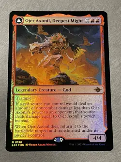 MTG FOIL Ojer Axonil, Deepest Might Temple of Power The Lost Caverns of Ixalan - Image 1