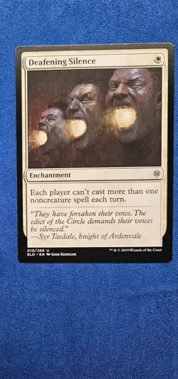 Deafening Silence Throne of Eldraine NM MTG .99 cent bids - Image 1