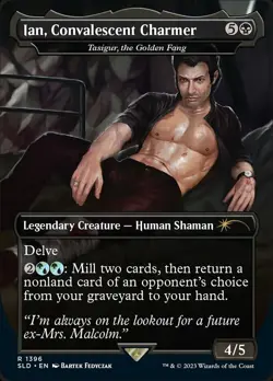 Ian, Convalescent Charmer - Tasigur, the Golden Fang - Rainbow Foil x1 - Secret - Image 1