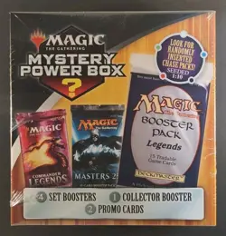 Magic the Gathering MYSTERY BOX 4 Booster Packs, 2 Promos, 1 Collector Booster 728192541452 - Image 1