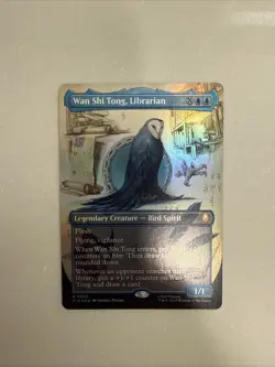 Wan Shi Tong Librarian Borderless FOIL NM - Magic MTG TLA #0320 - Image 1