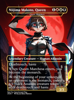 Niijima Makoto, Queen (Queen Marchesa) - MTG Anime Custom Playtest - Image 1