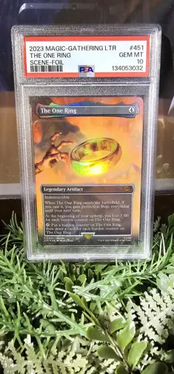 2023 MTG #451 The One Ring Scene-Foil PSA 10 - Image 1