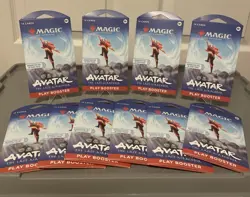 10x Magic The Gathering Avatar Sleeved Play Booster Packs The Last Airbender - Image 1