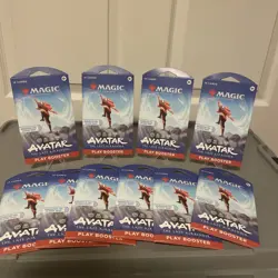 10x Magic The Gathering Avatar Sleeved Play Booster Packs The Last Airbender - Image 2