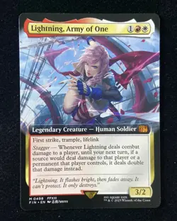 2025 Magic The Gathering MTG Square Enix En Borderless M 0498 Lightning GAV - Image 1