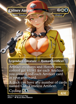 Cidney Aurum (Cid, Timeless Artificer) - MTG Anime Custom - Playtest - Image 1