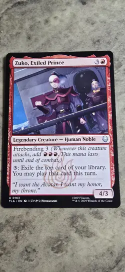 Zuko, Exiled Prince Avatar: The Last Airbender Regular for sale online - Image 1