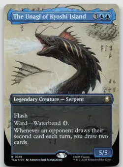 The Unagi of Kyoshi Island (Borderless) R Foil Avatar: The Last Airbender 319 NM - Image 1