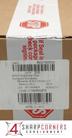 MAGIC THE GATHERING MTG SHADOWS OVER INNISTRAD 6-BOOSTER BOX CASE FACTORY SEALED - Image 1