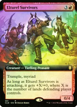 Elturel Survivors FOIL EXTENDED - 581 - Rare - Commander Legends CLB MTG - Image 1