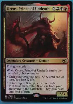 Orcus, Prince of Undeath (Ampersand Promo) FOIL Adventures PLD (455676) - Image 1