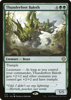 Thunderfoot Baloth [Starter Commander Decks] Magic MTG - Image 1