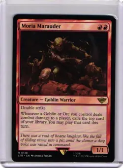 Extended Art - Moria Marauder - MTG - LOTR Lord of the Rings - NM - Image 1