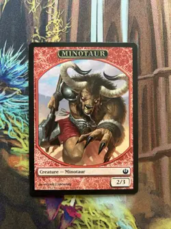Minotaur Token NM, English MTG Journey into Nyx - Image 1