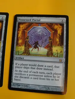 MTG Card. Possessed Portal x2 Fifth Dawn Artifact rare 2 cards - Image 2