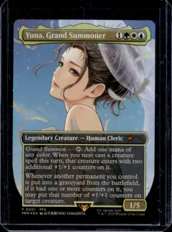 2025 Magic MTG Final Fantasy Promo Yuna, Grand Summoner Borderless #0001 - Image 1