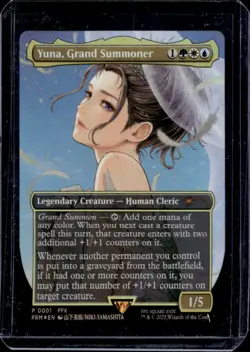 2025 Magic MTG Final Fantasy Promo Yuna, Grand Summoner Borderless #0001 - Image 1