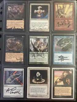 MTG-DD Mixed Lot Of 9 Signed Magic The Gathering Cards - Image 1