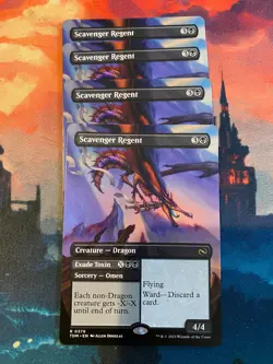 MTG Tarkir Dragonstorm Scavenger Regent Borderless x 4 - Image 1