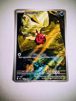 Pokemon Black Bolt Venipede Card 132/086 Near Mint Or Better Condition?????????? - Image 2