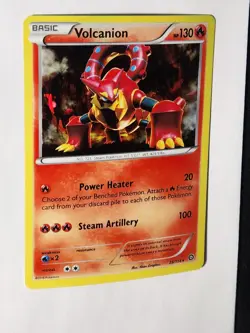 cracked ice holo Volcanion 25/114 Pokemon card XY Steam Siege rare LP - Image 3