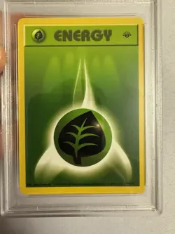 1999 Pokemon 1st Edition Shadowless Grass Energy Base Set 99/102 - PSA 9 Mint!! - Image 3