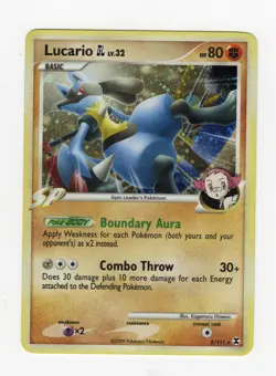 2009 Pokemon Lucario #8/111 Holo Rare Rising Rivals MP (See Desc) - Image 1