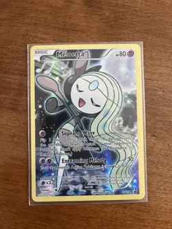 Pokemon TCG Meloetta XY120 Holo Black Star Promo Card Full Art NM - Image 1