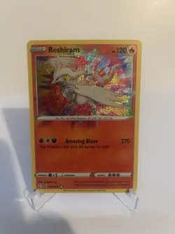 Pokemon TCG Reshiram 017/072 Shining Fates Amazing Rare Holo Pokemon Card NM+ - Image 1