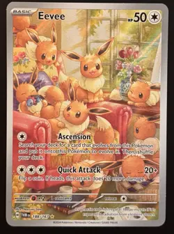 Pokemon Eevee 188/167 Illustration Rare Twilight Masquerade TWM Full Art Holo NM - Image 2