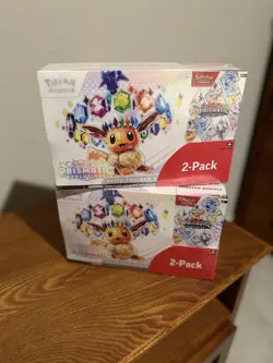 2 Pokemon Prismatic Evolutions Elite Trainer Box ETB And Booster Bundle (SEALED) - Image 1
