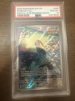 2023 Pokemon SVP Paradox Rift Center ETB Promo #065 Scream Tail PSA 10 - Image 1