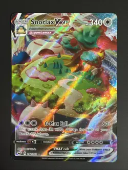 Pokemon TCG Snorlax VMAX 142/202 Sword & Shield Base Set - NM - Image 1