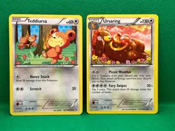 Pokemon Tcg Teddiursa RC15/RC25 & Ursaring RC16/RC25 Radiant Collection - Image 1