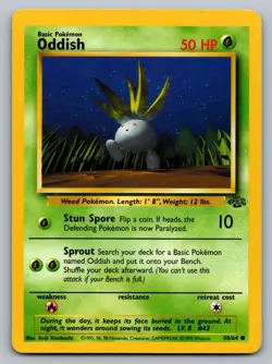Pokemon TCG Jungle Oddish 58/64 - Image 1