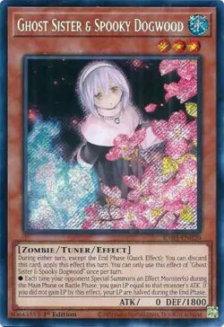 Yugioh! Ghost Sister & Spooky Dogwood - RA03-EN020 - Secret Rare - 1st Edition N - Image 1
