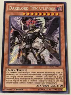 Darklord Tezcatlipoca DESO-EN031 Destiny Soldiers 1st Edition - Image 1