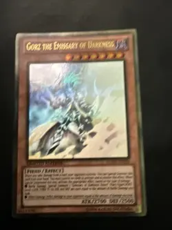 Yugioh Gorz the Emissary of Darkness GLD5-EN024 Gold Ghost Rare LP - Image 3