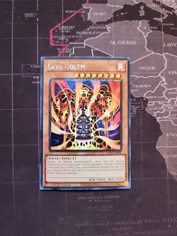 Yugioh! Lava Golem - RA01-EN001 - Platinum Secret Rare 1st Edition - Image 1