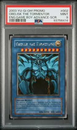Yugioh Obelisk The Tormentor Secret Rare GBI-002 PSA 9 Mint - Image 1