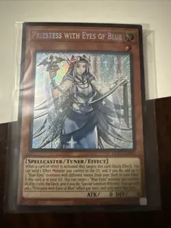 Priestess With Eyes Of Blue LCKC-EN016 | Secret Rare Unlimited | Near Mint - Image 1