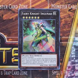 1x Fairy Knight Ingunar - Super Rare - LVAL-EN055 - Unlimited - LP - Image 1